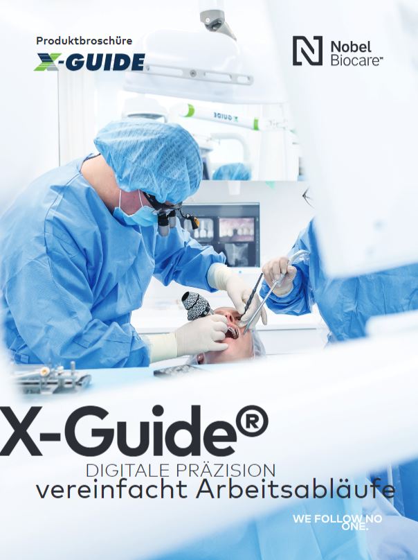 X-Guide Broschüre mit X-Mark DE