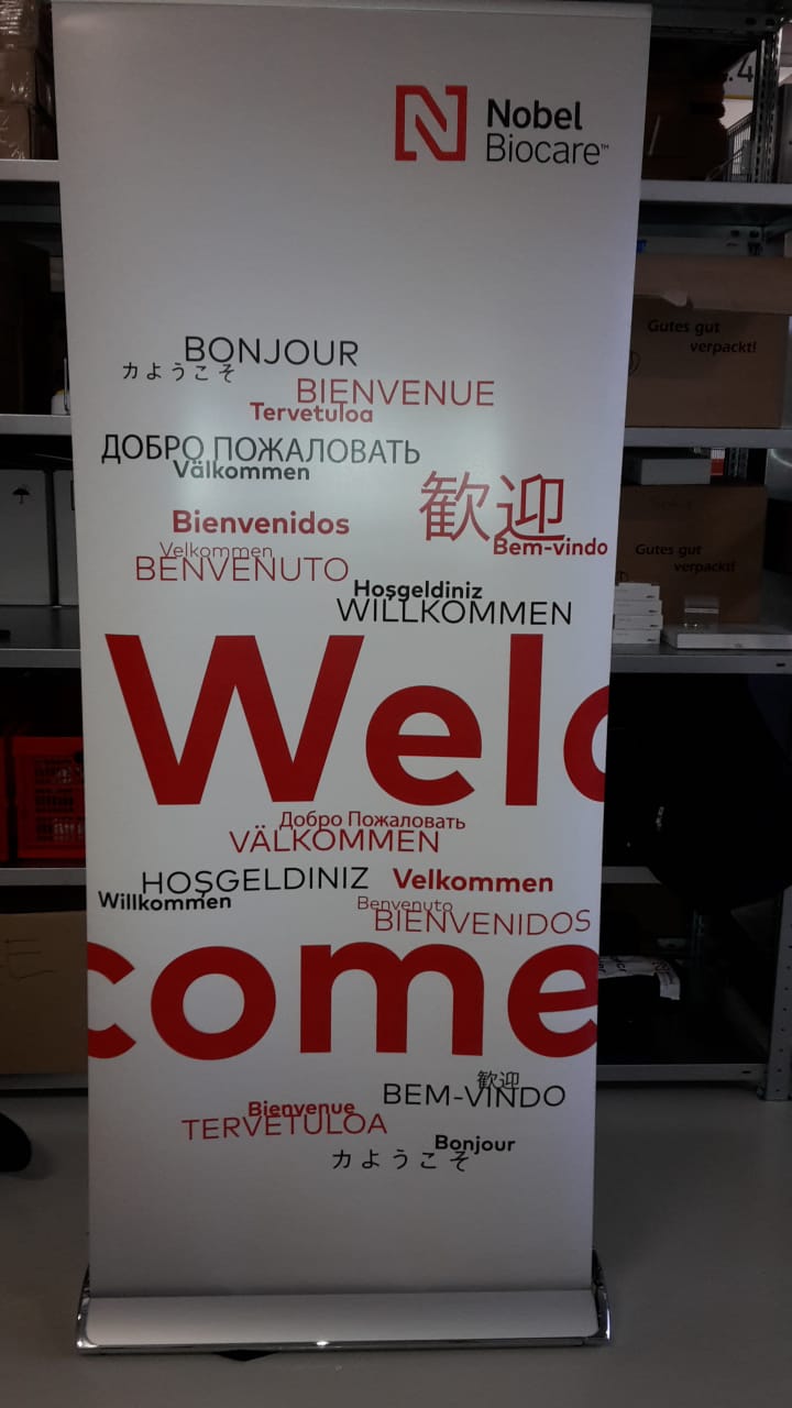 Aufsteller Willkommen