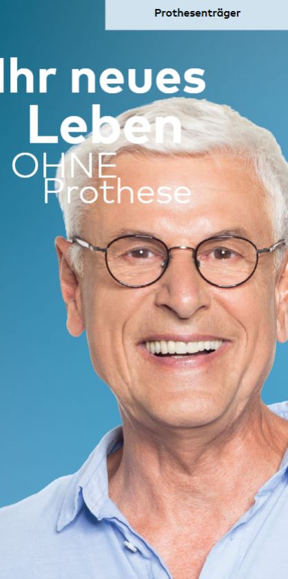 Patientenflyer "Prothesenträger" (20 Pkg) - Deutsch