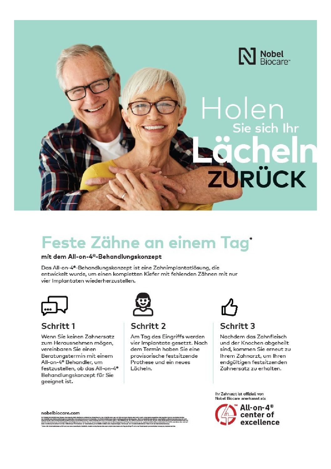 Plakat - Holen Sie sich Ihr Lächeln zurück