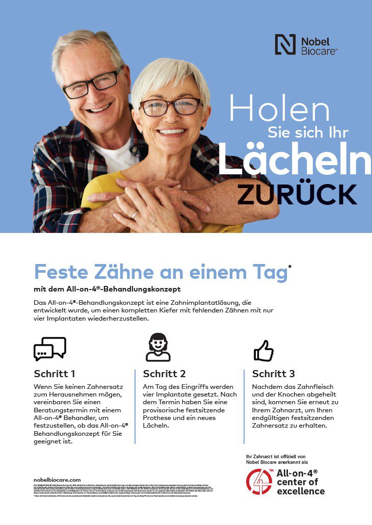 Plakat - Holen Sie sich Ihr Lächeln zurück