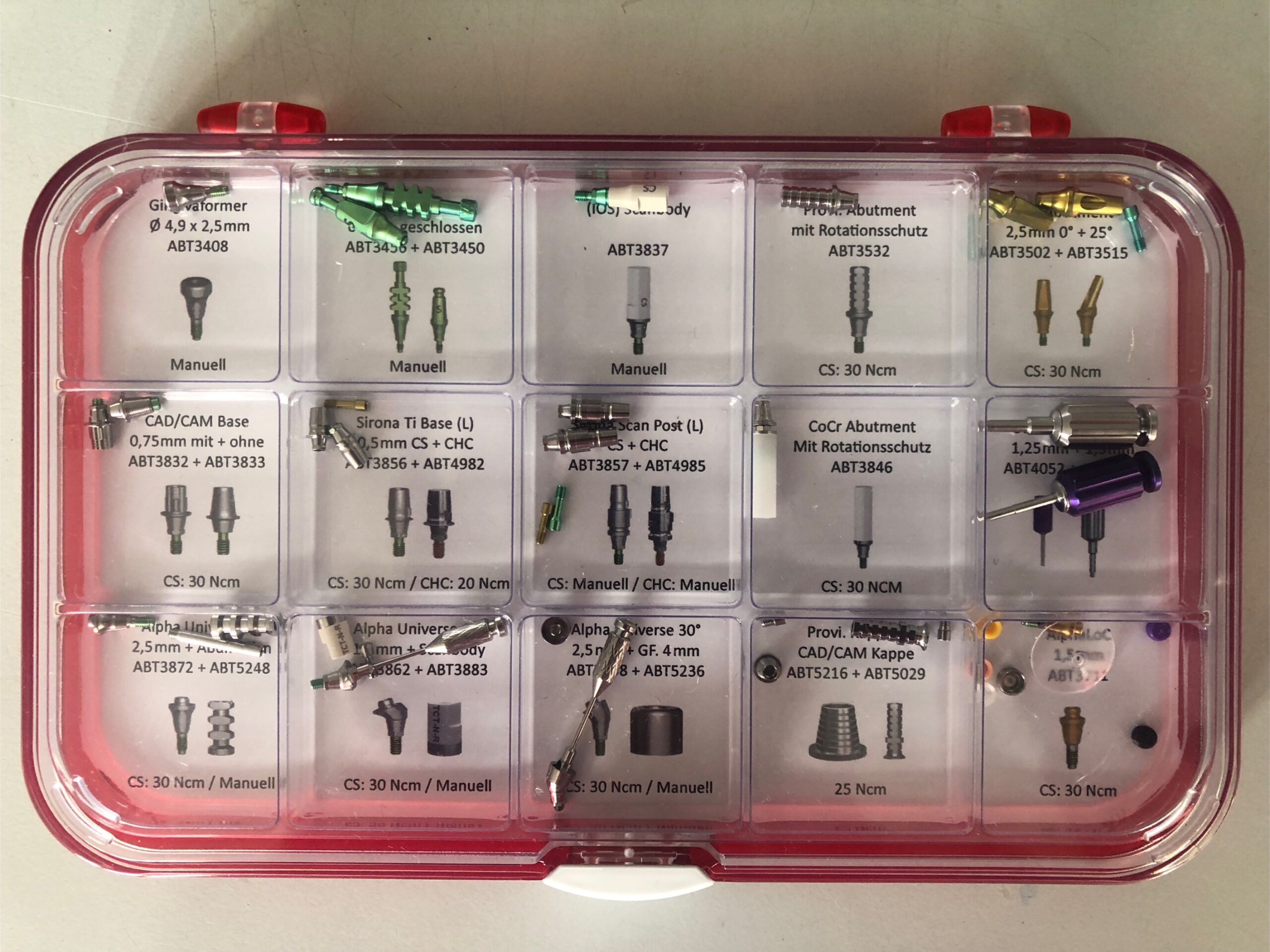 ABT Prothetik-Kaste - bestückt/rot