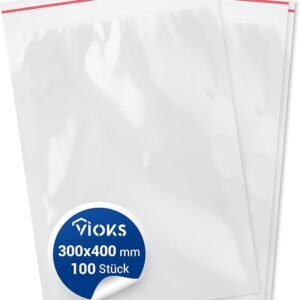 Zip Beutel 30x40cm m. Druckverschluss für Trays - Steri